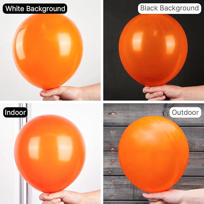 PartyWoo Orange Balloons 50pcs 12 Inch Fall Latex Helium Balloons for Birthday Baby Shower Graduation Fall Tangerine Little Cutie Pumpkin Tropical Sunshine Boho Theme Party Decorations Orange-Y9