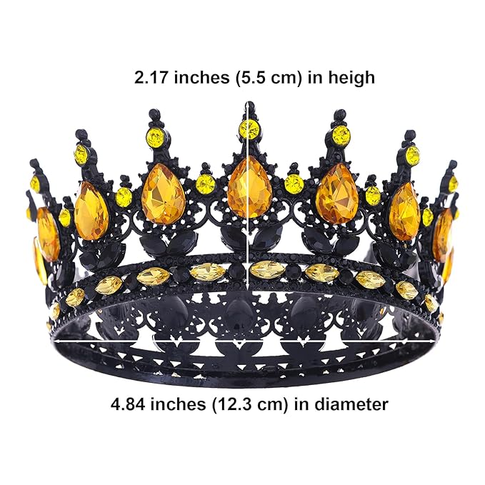 Queen Crown for Women Crystal Tiara for Girl Rhinestone Wedding Headband for Bride Hair Accessories for Halloween Costume Birthday Party Prom Gifts