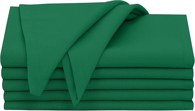 Ruvanti Cloth Napkins Set of 6, 18x18 Inches, 100% Cotton, Washable, Soft & Absorbent, Perfect for Wedding, Christmas, ‎Thanksgiving Dinners - Amazon