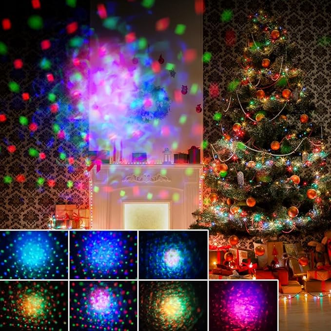 Party Disco Strobe Ocean Star Projector - Sound-Activated DJ Dance Light with Remote Control, Suitable for Parties, Bars, Birthdays, Weddings, KTV, Christmas & Halloween Dancing Décor