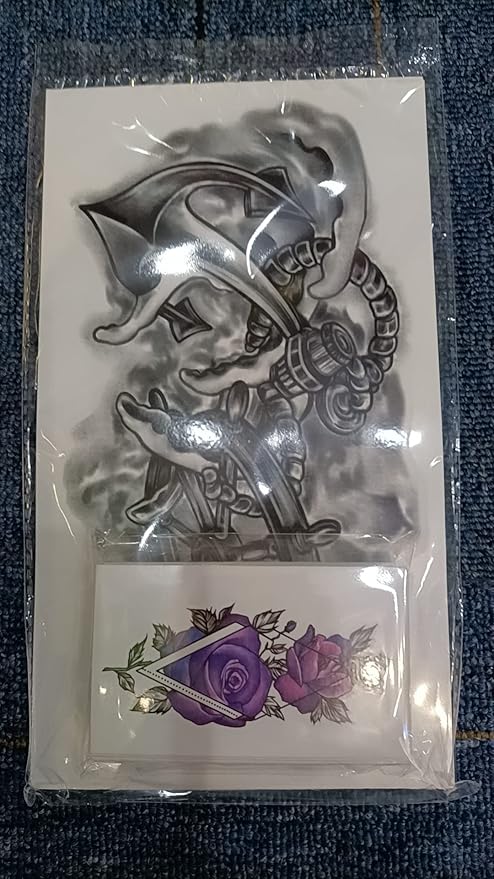 Yazhiji 70sheets Waterproof Temporary Tattoo for Girls or Boys Kids 10sheets Larger Half Arm Wolf Tiger Lion Fake Tattoos for Men or Women And 60 sheets Tiny Flower Snake Bird Crown Tattoo Sticker