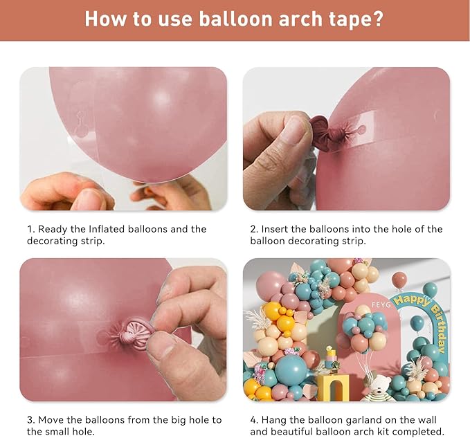 Rainbow Balloons Arch Garland Kit, Dusty Blue Blush Pink Balloon Retro Mustard Yellow Slate Blue Balloon Assorted Colorful Balloons for Baby Shower Boho Birthday Decorations