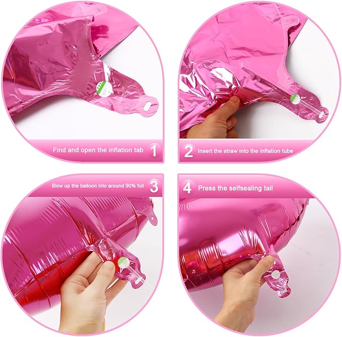 40 Inch Big Pink 9 Balloon Number, Jumbo Giant Happy 9th 19 29 39 49 99 Birthday Party Decorations, Large Nine Mylar Foil Anniversary Birthday Party Engagement Decorations