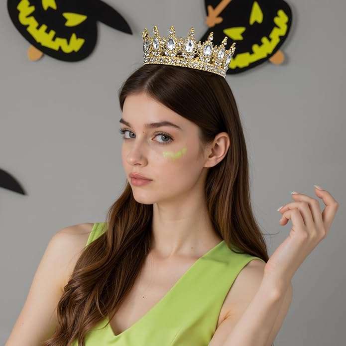 Crown for Women Crystal Rhinestone Wedding Tiara Queen Hair Accessories for Birthday Prom Pageant Princess Headband