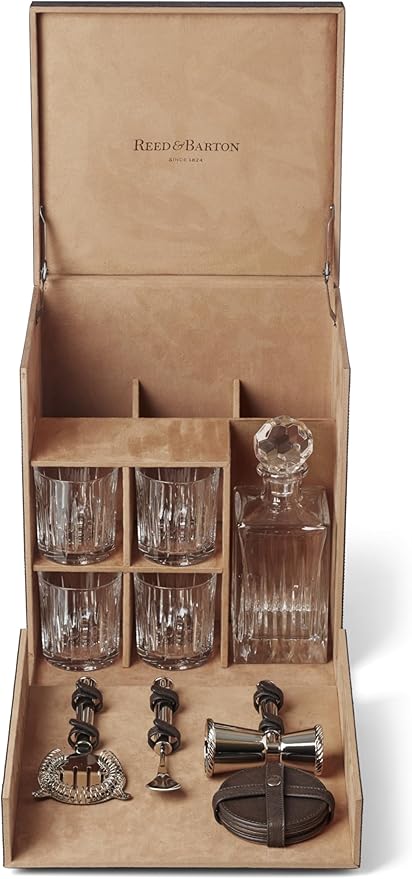 Reed And Barton 897307 200th Anniversary Soho Travel Bar Box Gift Set