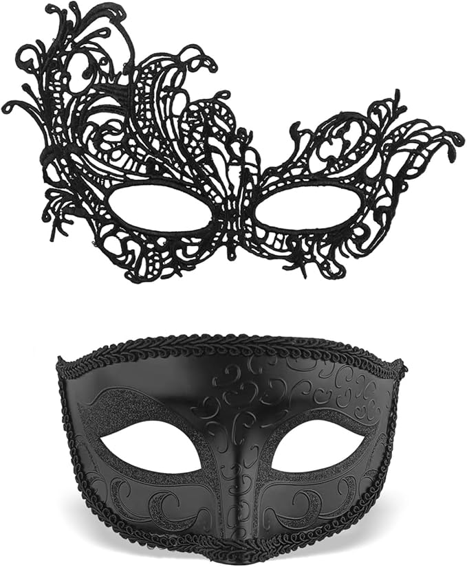 Exlinonline Lace Masquerade Mask Elastic,Fit for Adult,Soft Gentle Material,Specially For Costume,Thememed Party