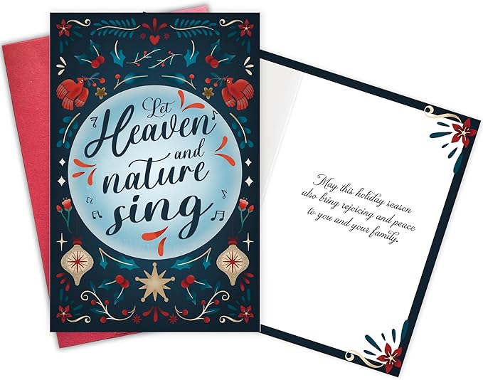Christmas & Holiday Greeting Card, Warm Holiday Wishes for Family and Friends, New Year Greetings for Neighbors and Loved Ones