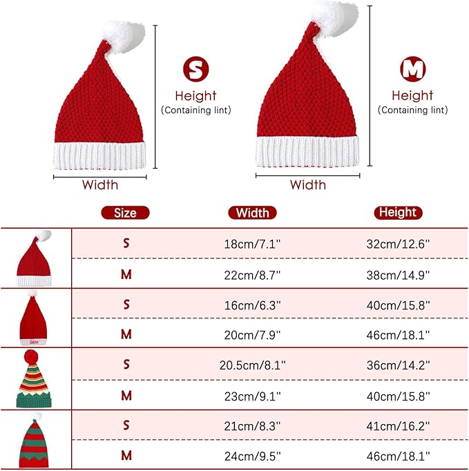 Ulico Custom Christmas Hat, Personalized Santa Hat Embroidered with Name for Kids Adults，Xmas Holiday Christmas New Year