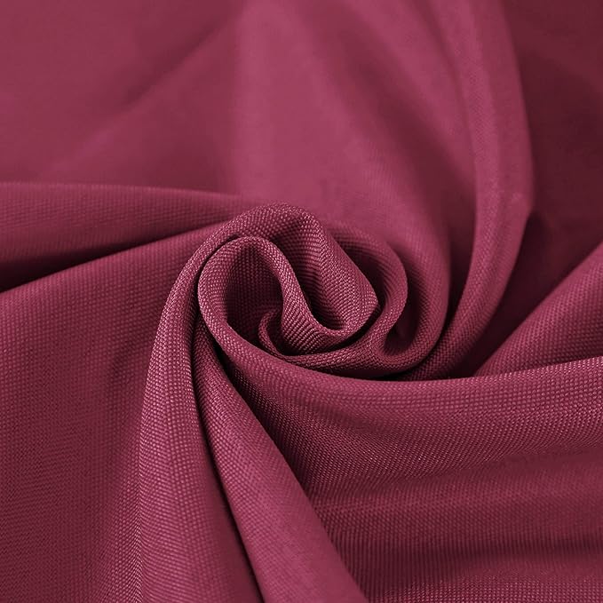Cloth Napkins 20x20 inch Washable Polyester Dinner Napkins Soft Table Napkins for Wedding Party Dining Banquet(Burgundy,12PCS)