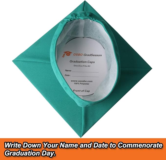 OSBO GradSeason Matte Graduation Cap and Gown 2025 Set with Tassel for High School & College 10 Colors