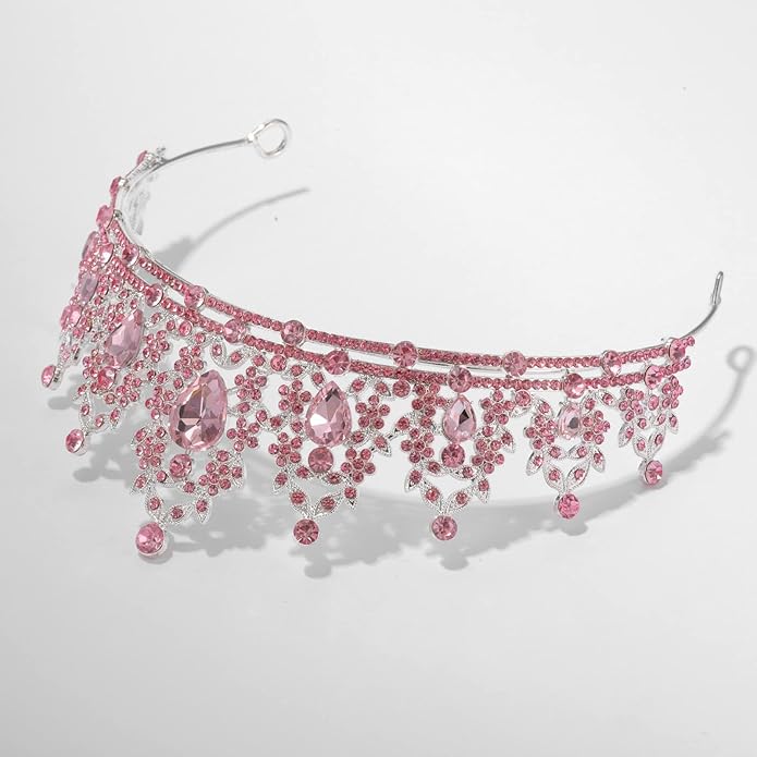 tiaras and crowns for women queen crowns for Women and Girls Crystal Princess Tiaras Rhinestone Tiaras For Wedding Bridal Birthday Prom Pageant Party