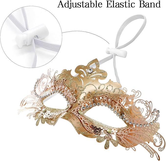 Coddsmz Couple Masquerade Mask Set - Venetian & Mardi Gras Mask for Women & Men