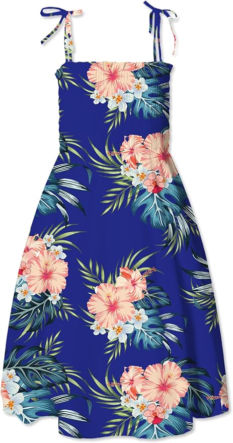 Cromoncent Matching Hawaiian Outfits for Family, Dad and Son Matching Luau Beach Tropical Shirts Mommy Daughter Tropical Sets