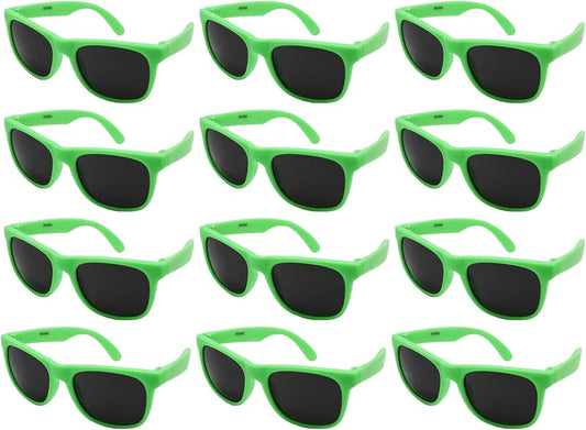 EDGEIWEAR 80s Neon Party Sunglasses for Adult Party Favors with CPSIA certified-Lead(Pb) Content Free