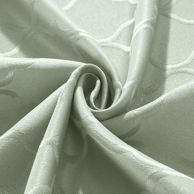 SASTYBALE Spring Jacquard Napkin Flower Pattern Polyester Spill Proof Wrinkle Resistant Durable Napkins for Kitchen Dining Tabletop (Sage Green, 20"x 20" Square Napkin)