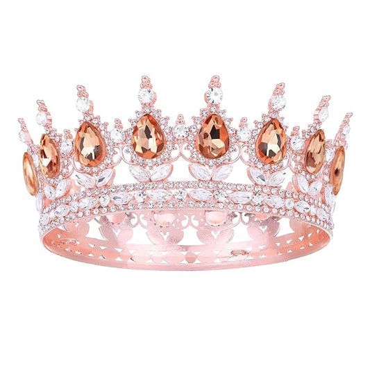 Queen Crown for Women Crystal Tiara for Girl Rhinestone Wedding Headband for Bride Hair Accessories for Costume Birthday Party Prom Gifts