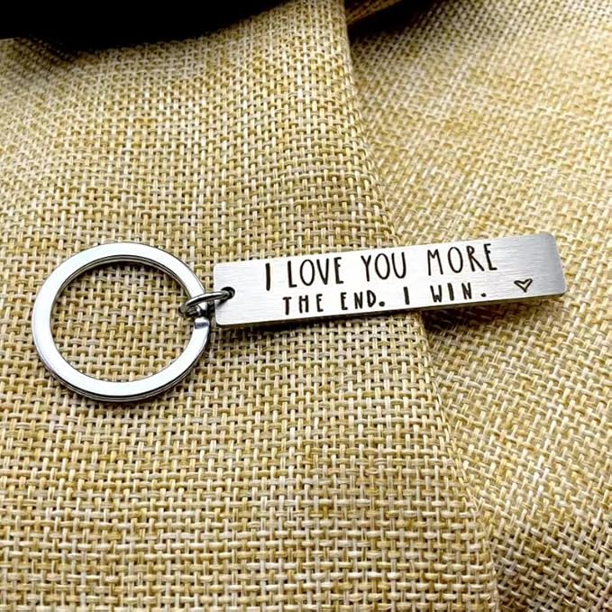 Stainless steel Customized Double-Sided Keychain - Personalized Engraved Design for Men/Women - Personalized Gift for Couples, Anniversary, Safe Drive & Father’s Day