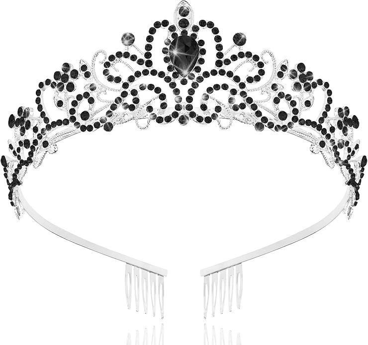 TAROSE Crowns for Women and Girls, Queen Crystal Gold Silver Tiaras with White Rhinestone and Combs, Goddess Crown for Wedding Bride Birthday Princess Bridal Shower Hair Accessories for Women