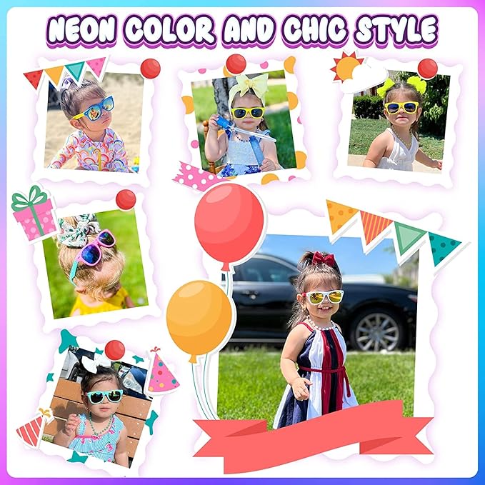 GINMIC Kids Sunglasses Bulk Party Favors, 36Pack Kids Sunglasses Party Favors with UV400 Protection for Boys and Girls, Party Favor, Birthday Graduation Party Supplies.