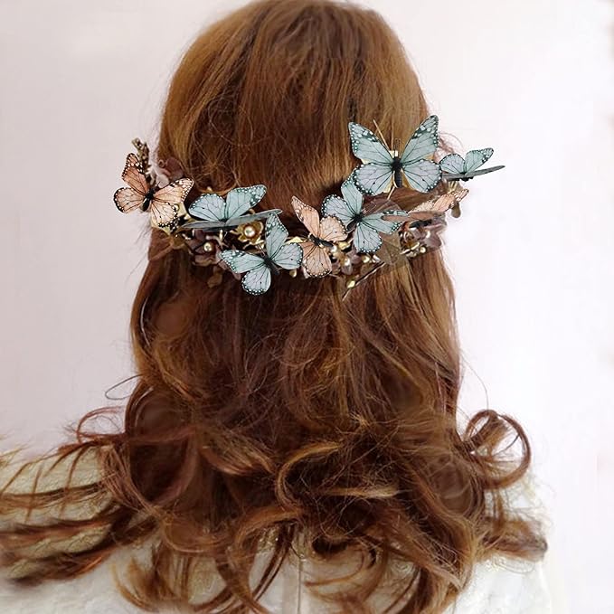 ConetoRosa Butterfly Wall Decor 12PCS 2Sizes, 3D Butterfly Decor Fake Butterfly Wall Butterfly Decorations for Home Room Bedroom Nursery Decor, 3D butterflies for Wedding Christmas Brithday (Retro)