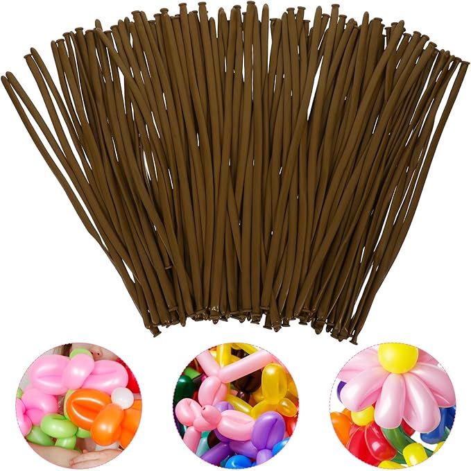BESPORTBLE 100pcs Long Twisting Balloons DIY Modelling Balloons Kit for Party Decorations Festival Birthday Wedding Supplies
