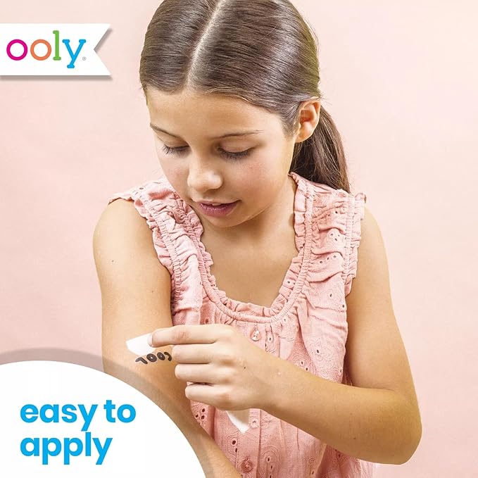 Ooly 50 Temporary Tattoos For Kids, Safe & Non-Toxic Temporary Tattoo, Party Favors Gifts for Kids, Great Goodie Bag Stuffers & Fun Birthday Decorations - Mermaid Magic