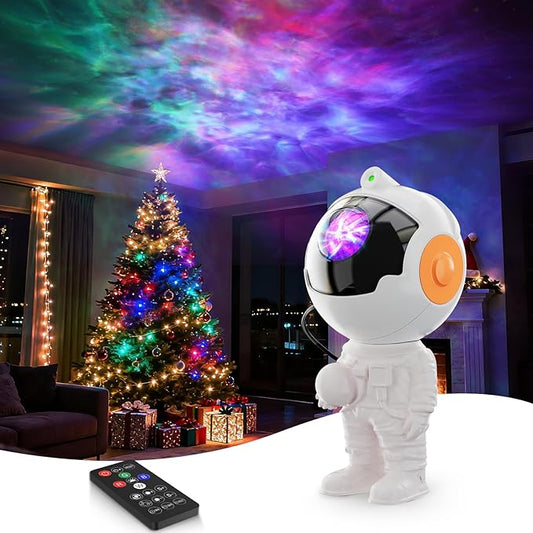 Rossetta Astronaut Galaxy Projector, Star Projector for Kids with Remote Control and Auto Timer, Night Light Projector for Bedroom, Living Room, Christmas, Birthday