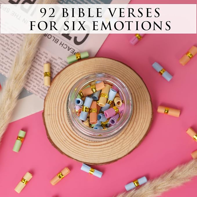 Bible Verse Jar For Women, Religious Gifts For Women, Christian Gifts for Women, Birthday Gifts, Graduation Gifts for Her, Inspirational Bible Jar, Teacher Appreciation Gifts