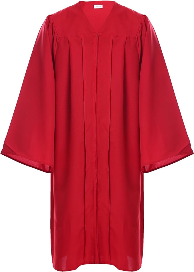 Unisex Adult Matte Graduation Cap and Gown Tassel Set