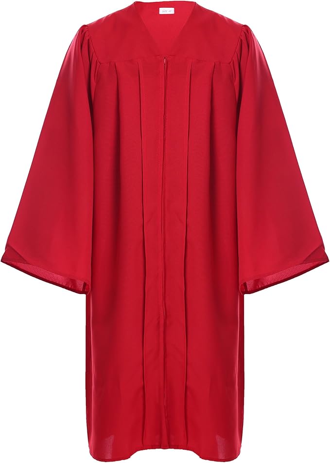 Unisex Adult Matte Graduation Cap and Gown Tassel Set