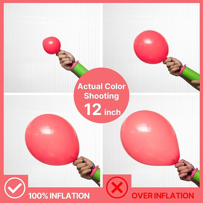 PartyWoo Coral Balloons 50pcs 12 Inch Pastel Red Coral Pink Latex Helium Balloons for Graduation Wedding Anniversary Bachelorette Birthday Princess Summer Watermelon Themed Party Decorations Red-Q11