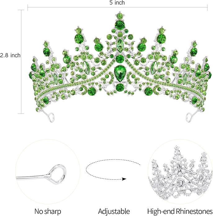 VELSCRUN Birthday Tiara Crowns for Women Girls Crystal Birthday Girl Headband Sash Elegant Princess Crown Happy Birth Party Decorations Women Sisters Birth Gift Hair Accessories