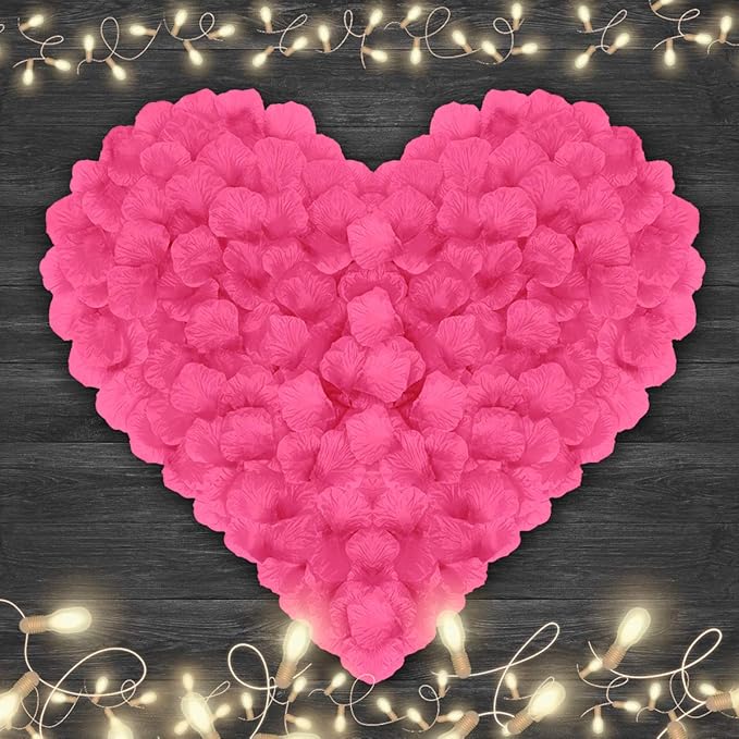 4500 Pack Pink Rose Petals,Artificial Roses Flower Petals for Romantic Night,Valentine's and Weddings
