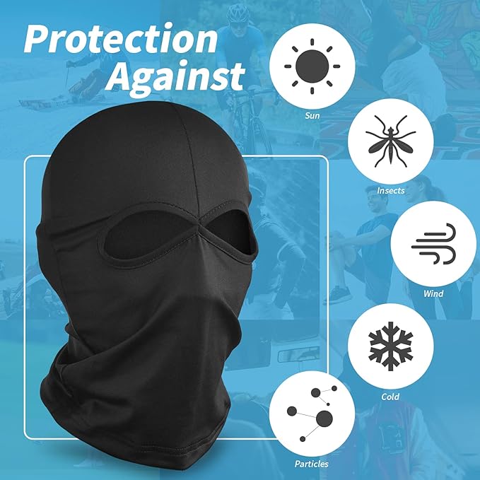 YESLIFE Ski Mask, Balaclava Face Mask for Boys and Girls – Cosplay Costume Accessory for Halloween Party
