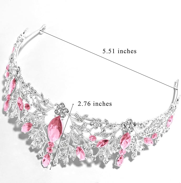 TAROSE Crowns for Women and Girls, Queen Crystal Gold Silver Tiaras with White Rhinestone and Combs, Goddess Crown for Wedding Bride Birthday Princess Bridal Shower Hair Accessories for Women