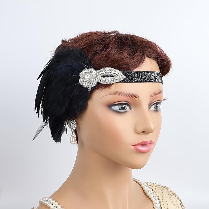 1920s Flapper Accessories Sets Roaring 20s Gatsby Costume Accessories Set for Women