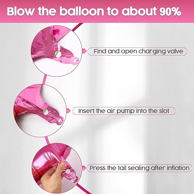 2026 Balloon - Pink Birthday Number Balloons, 40 Inch Large Foil Balloons for Men Women Boys Girls Pink Themed Birthday Decorations，Number 2026 Balloon