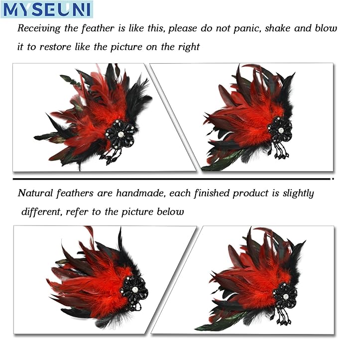 Red Masquerade Mask for Couple -Masquerade Masks Women with Feathers & Venetian Mask Men for Mascarade Party, Mardi Gras, Halloween Cosplay Prom, Christmas