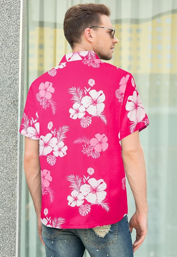 Cromoncent Matching Hawaiian Outfits for Family, Dad and Son Matching Luau Beach Tropical Shirts Mommy Daughter Tropical Sets
