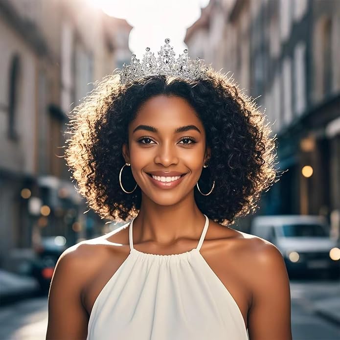 tiaras and crowns for women queen crowns for Women and Girls Crystal Princess Tiaras Rhinestone Tiaras For Wedding Bridal Birthday Prom Pageant Party