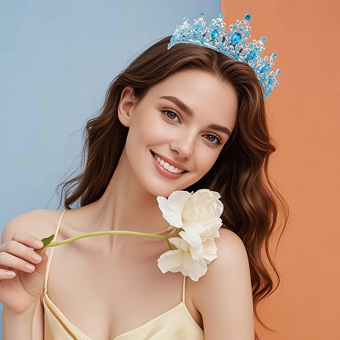 Kamirola - Queen Crown and Tiaras Princess Crown for Women and Girls Crystal Headbands for Bridal, Princess for Wedding and Party（01）