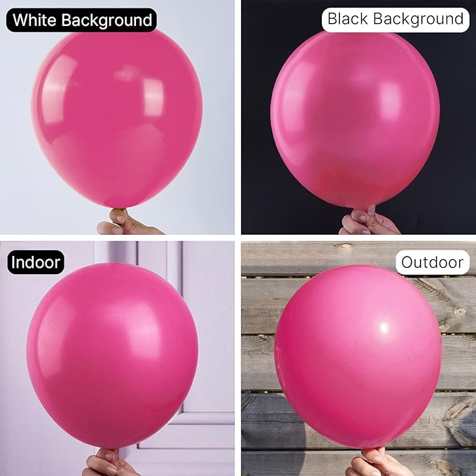 PartyWoo Hot Pink Balloons 50pcs 12 Inch Magenta Fuchsia Balloons for Baby Shower Gender Reveal Engagement Bachelorette Wedding Bridal Shower Anniversary Birthday Party Decorations Pink-Y12