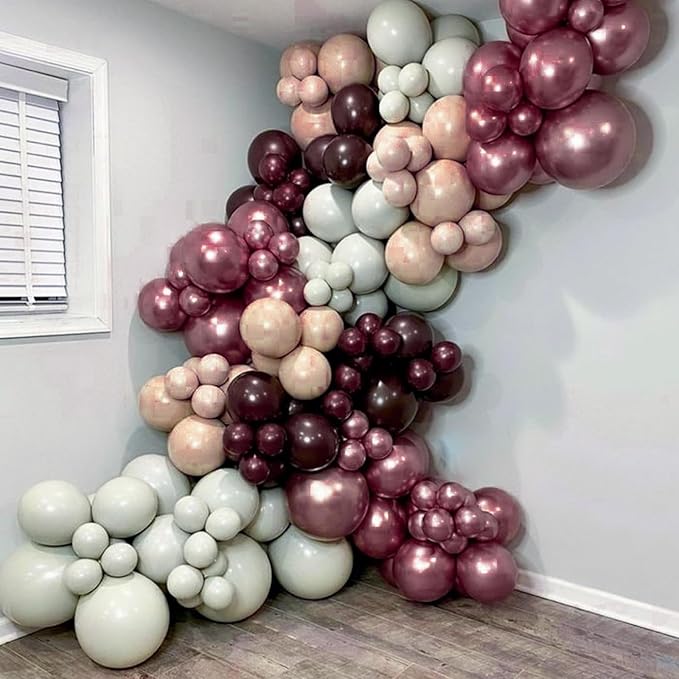 PartyWoo Copper Balloons 50pcs 12 Inch Bronze Metallic Brown Latex Helium Balloons for Graduation Boy Baby Shower Gender Reveal Bride Shower Wedding Anniversary Birthday Party Decorations Brown-G133