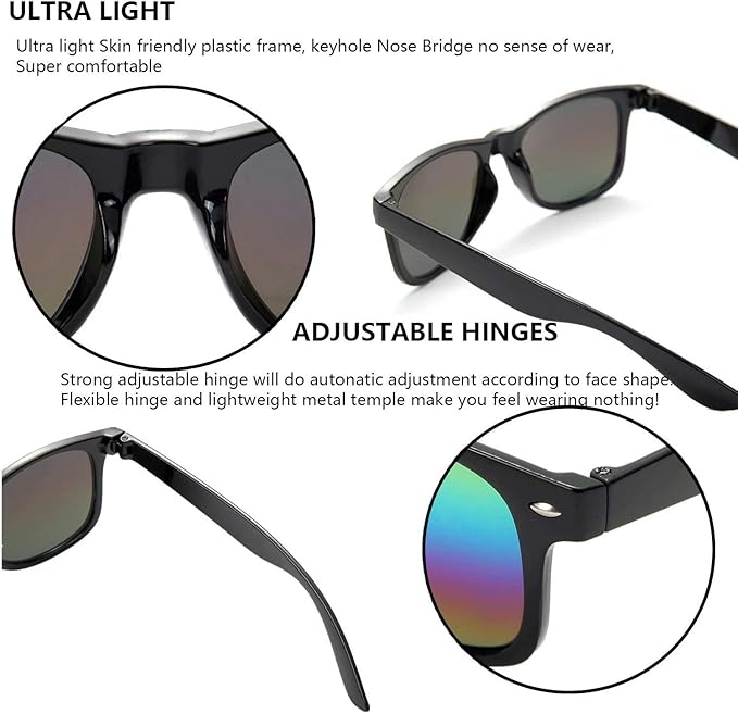 Eyegla Sunglasses Bulk Adults Party Sunglasses 80s Glasses Shades for Party Favors 8/10/20/30Pack