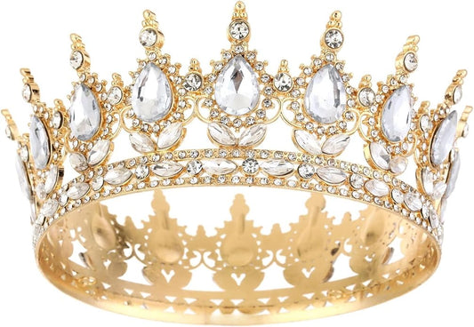 Crown Tiara for Women Queen Crown Rhinestone Wedding Crowns Birthday Tiara Women's Hair Accessories Costume Party Halloween Decor Prom Gifts