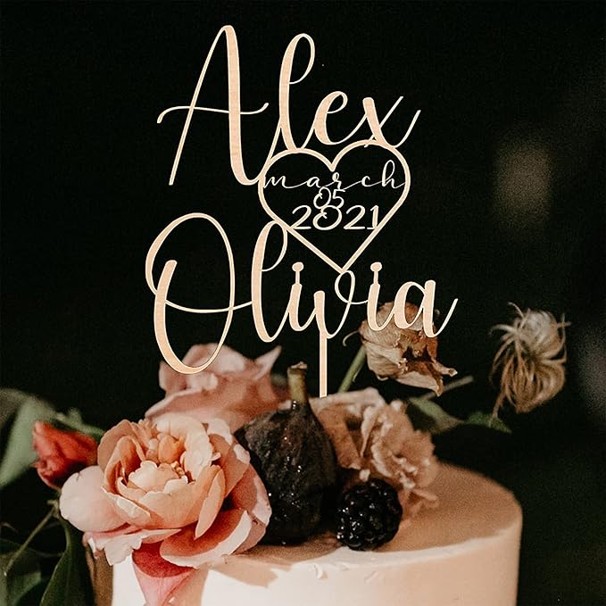 Wedding Cake Toppers, Wedding Cake Toppers Bride and Groom, Custom Cake Topper, Customize Your Own Anniversary Mr and Mrs Cake Topper