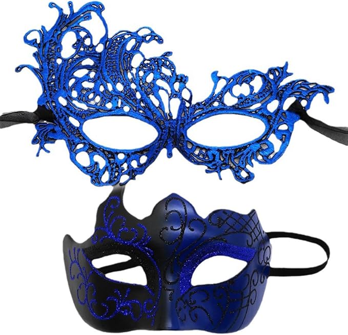 Masquerade Masks for Women Men Couple Lace Eye Mask for Venetian Carnival Halloween Party Ball Prom Costume Mardi Gras
