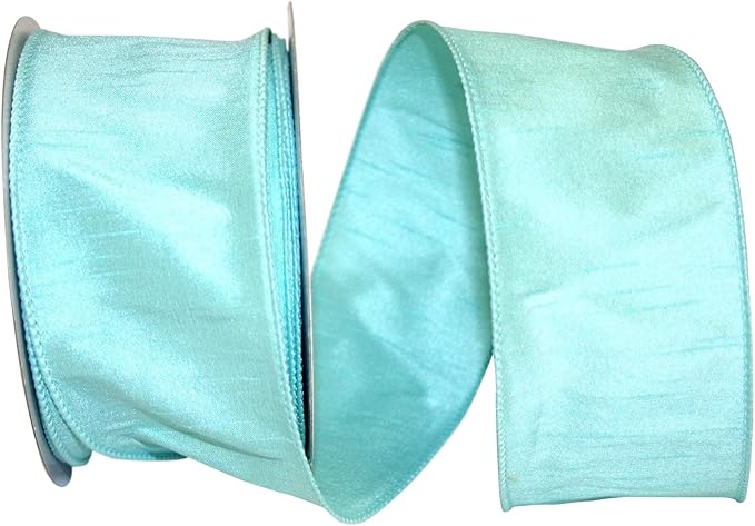 Reliant Ribbon 92975W-056-40H Dupioni Supreme Wired Edge Ribbon, 2-1/2 Inch X 20 Yards, Mint