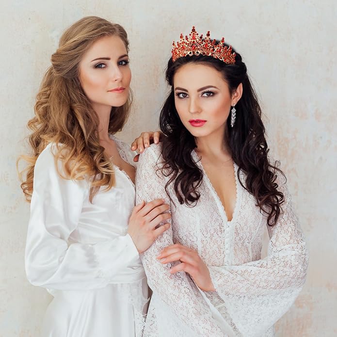 VELSCRUN Birthday Tiara Crowns for Women Girls Crystal Birthday Girl Headband Sash Elegant Princess Crown Happy Birth Party Decorations Women Sisters Birth Gift Hair Accessories