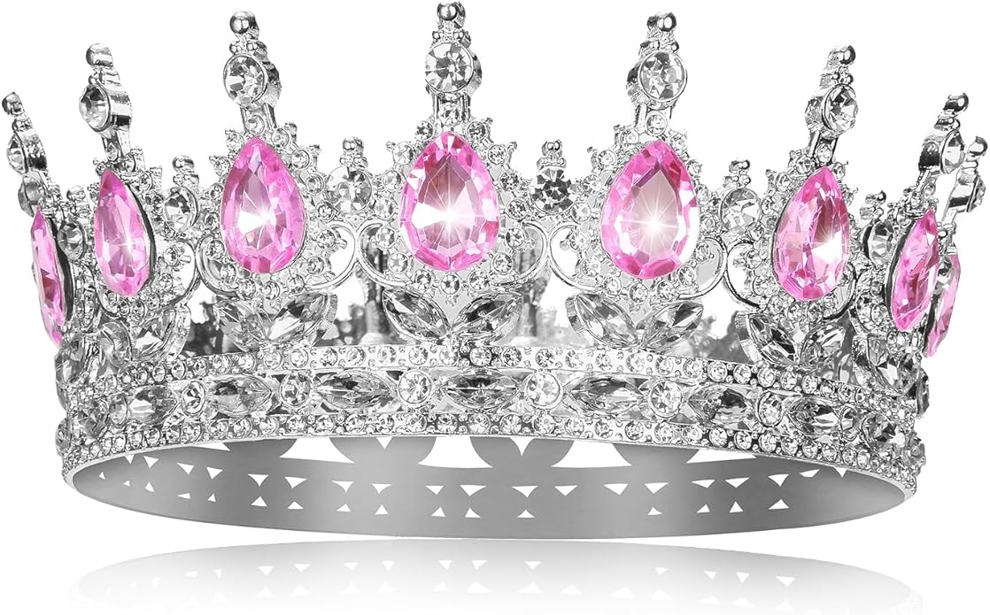 Crown for Women Crystal Rhinestone Wedding Tiara Queen Hair Accessories for Birthday Prom Pageant Princess Headband